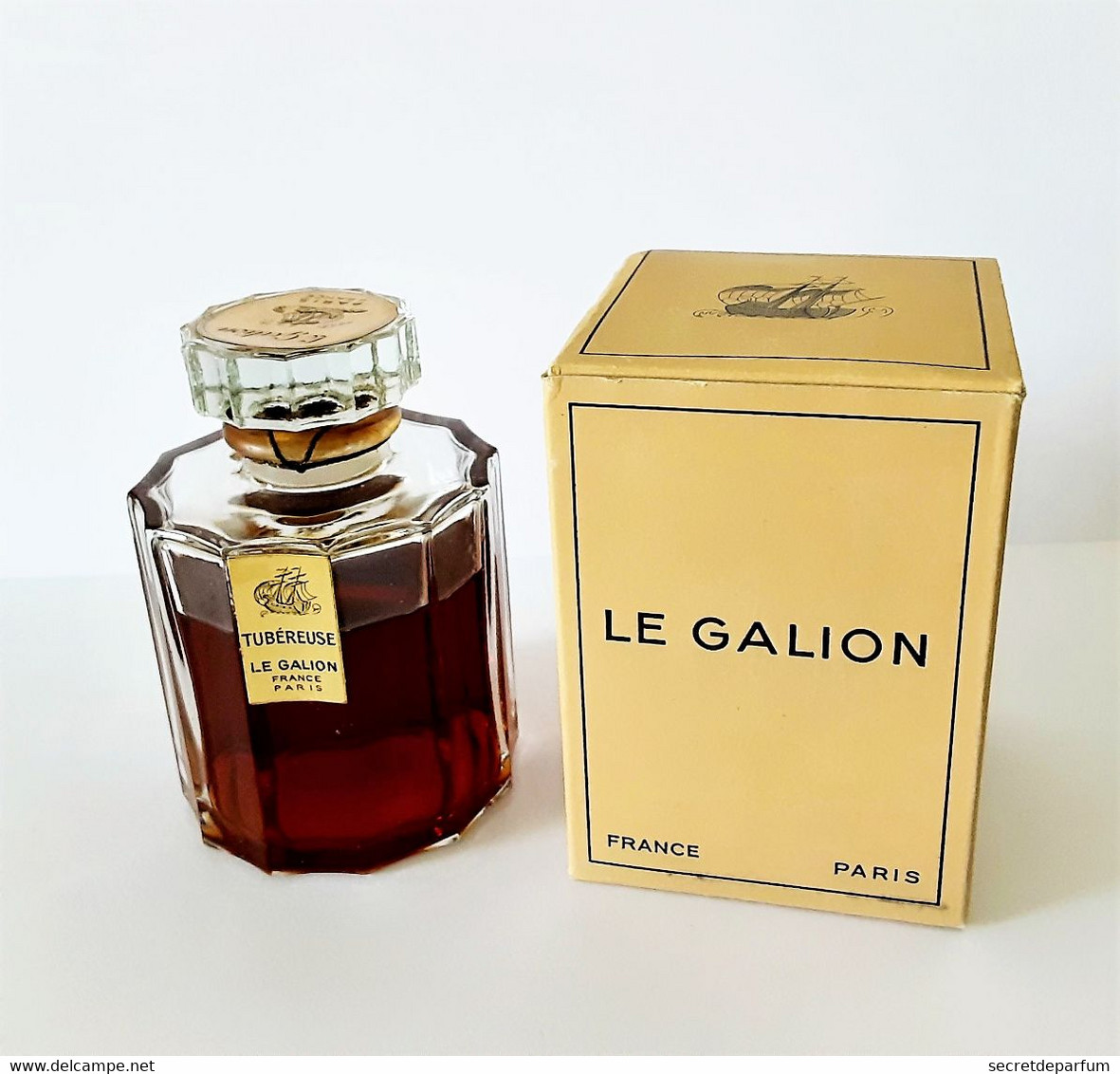 Flacon De Parfum  TUBÉREUSE   De LE GALION Hauteur Totale 8.5 Cm + Boite - Mujer