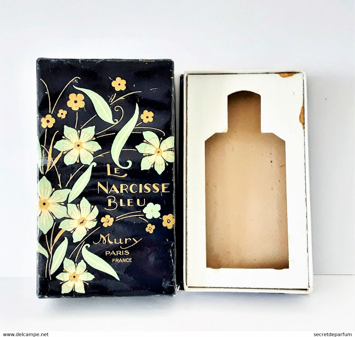 Miniatures De Parfum FLACON  De PARFUM  LE  NARCISSE BLEU  De MURY   Hauteur 9.5 Cm + Boite 11 Cm X 6.5 Cm - Zonder Classificatie