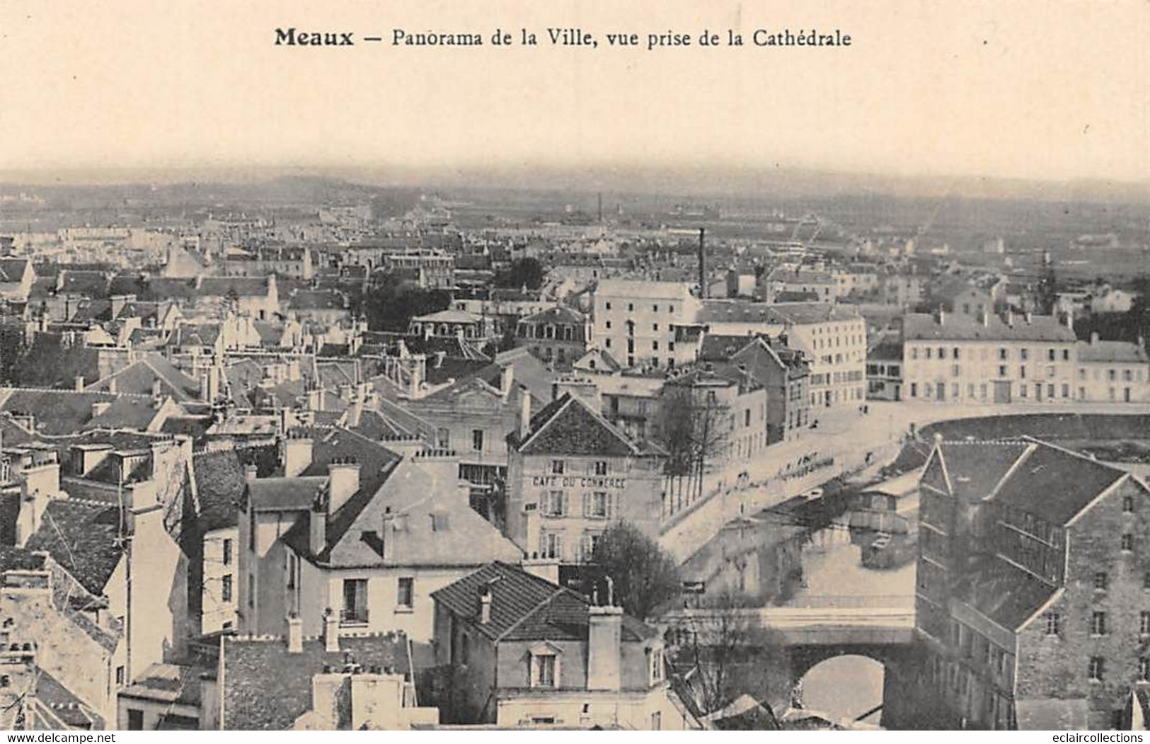 Meaux         77         Panorama De La Ville Prise De La Cathédrale                  (voir Scan) - Meaux