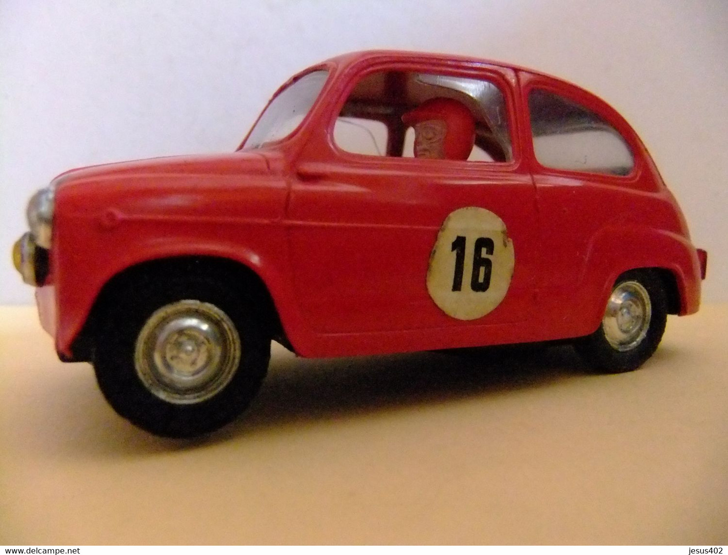 SCALEXTRIC EXIN SEAT / FIAT 600 ROJO / NEGRO SEGUNDA SERIE - Circuiti Automobilistici