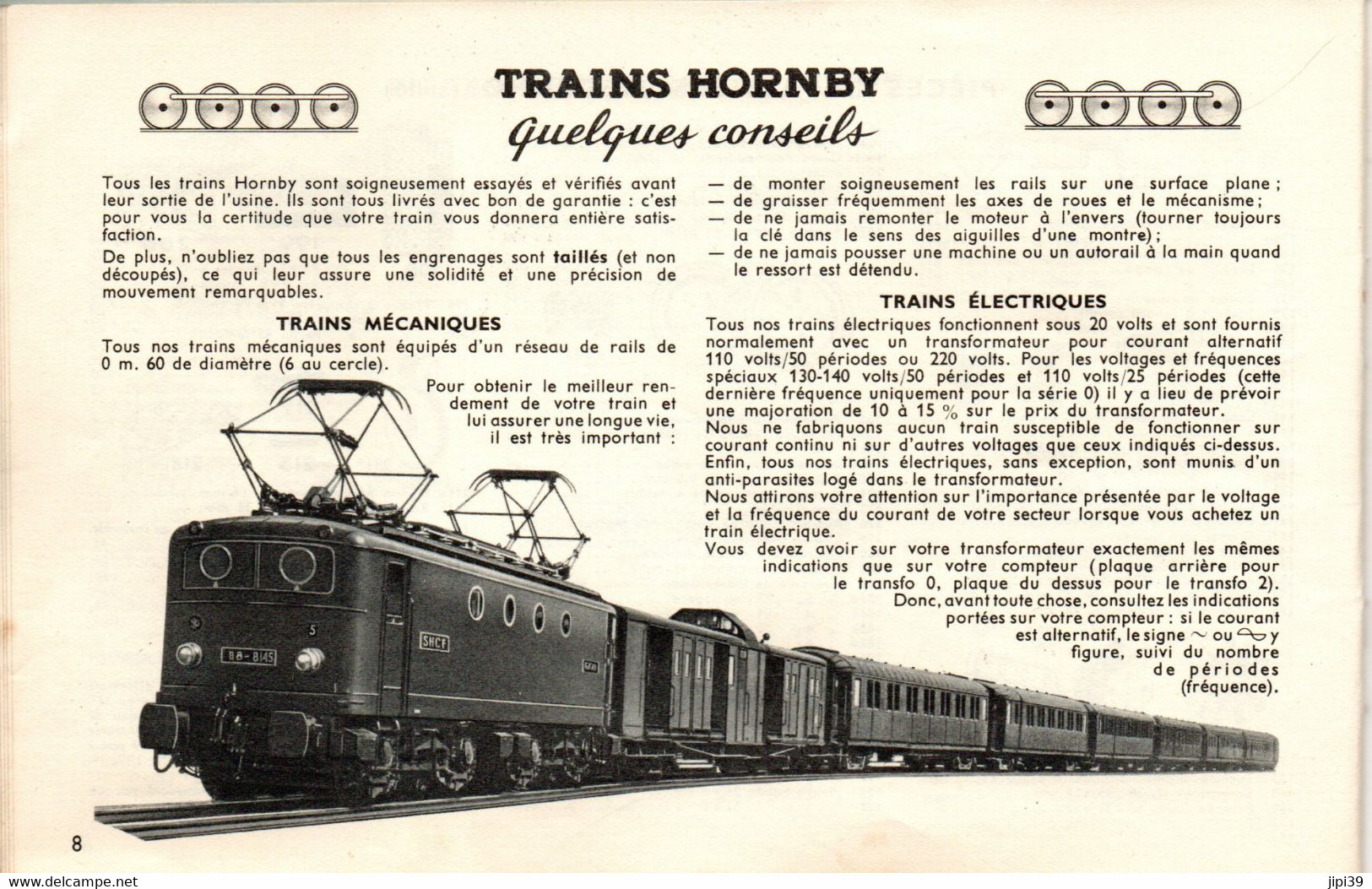 Catalogue MECCANO  Trains Hornby Dinky Toys De 1954 - Frankreich