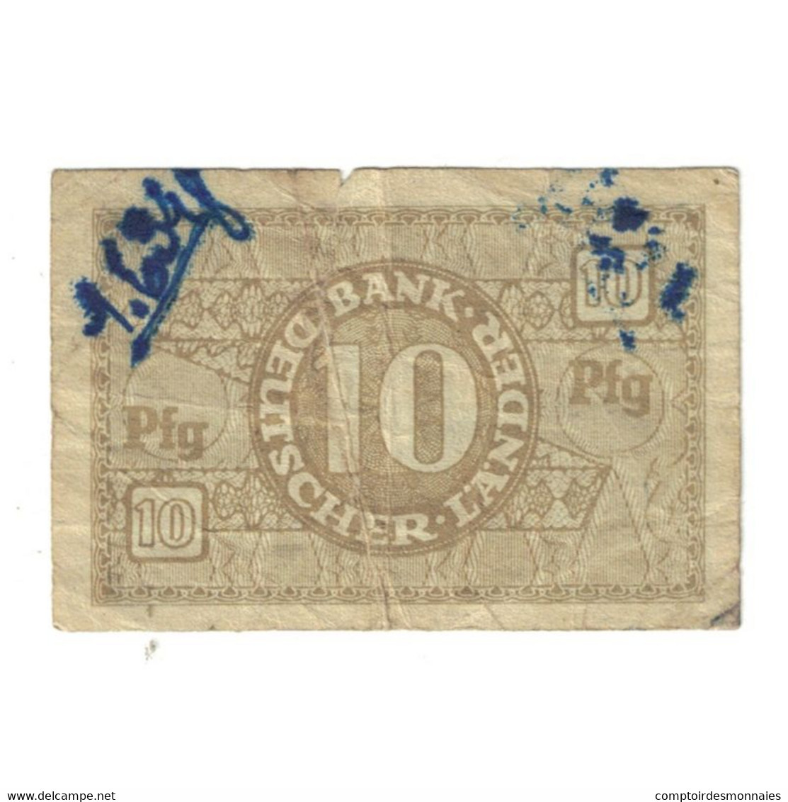 Billet, République Fédérale Allemande, 10 Pfennig, 1948-06-20, KM:12a, B+ - 10 Pfennig