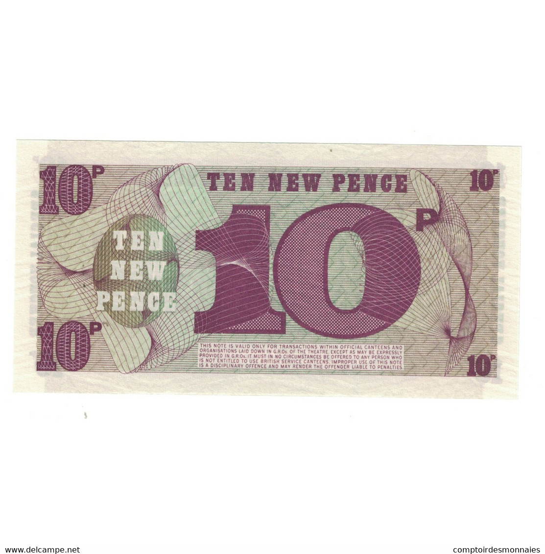 Billet, Grande-Bretagne, 10 New Pence, KM:M45a, NEUF - Altri & Non Classificati