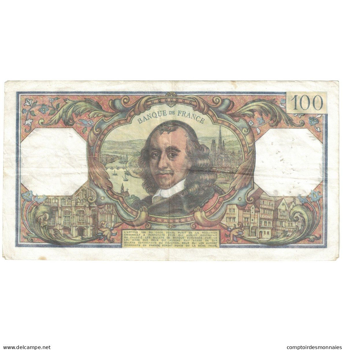 France, 100 Francs, Corneille, 1978, W.1217, TB+, Fayette:65.64, KM:149f - 100 F 1964-1979 ''Corneille''