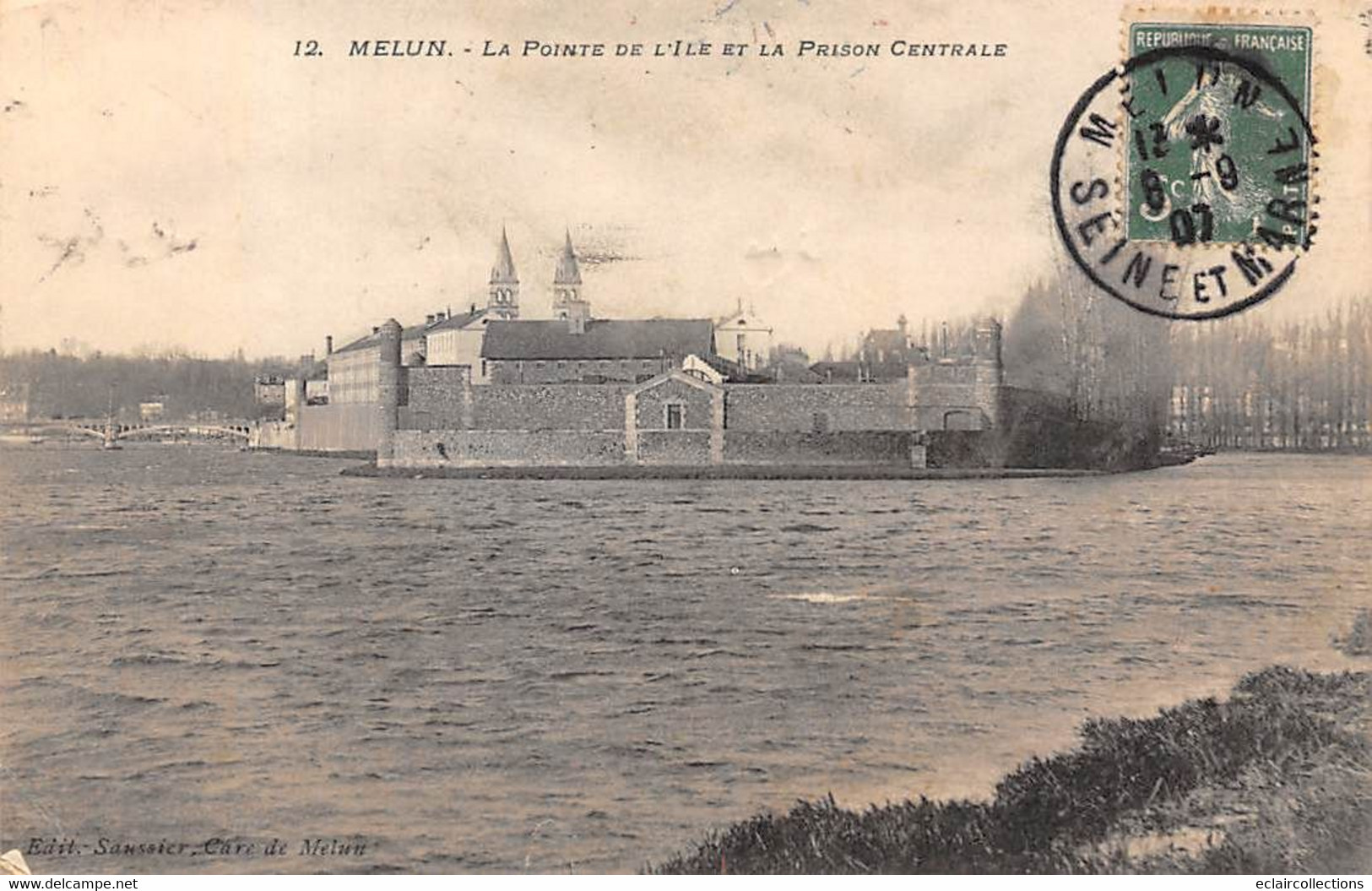 Melun           77           Pointe De L'ile Et Prison Centrale    N°   12         (voir Scan) - Melun