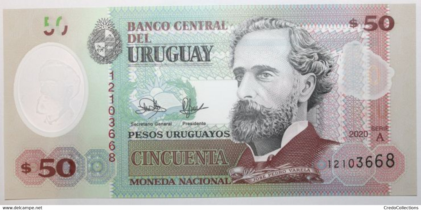 Uruguay - 50 Pesos Uruguayos - 2020 - PICK 102a - NEUF - Uruguay