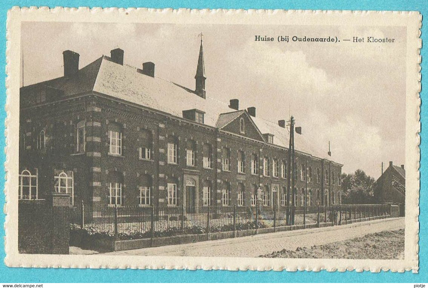 * Huise - Huisse (Zingem - Kruisem) * (Uitg J. De Clercq) Huise Bij Oudenaarde, Het Klooster, Cloitre Façade, Old, Rare - Zingem