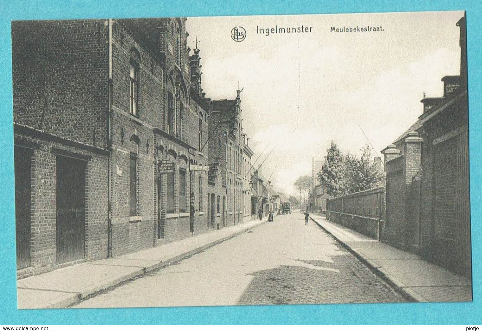 * Ingelmunster (West Vlaanderen) * (Nels, Ern Thill) Meulebekestraat, Straatzicht, Animée, Old, Rare, TOP - Ingelmunster