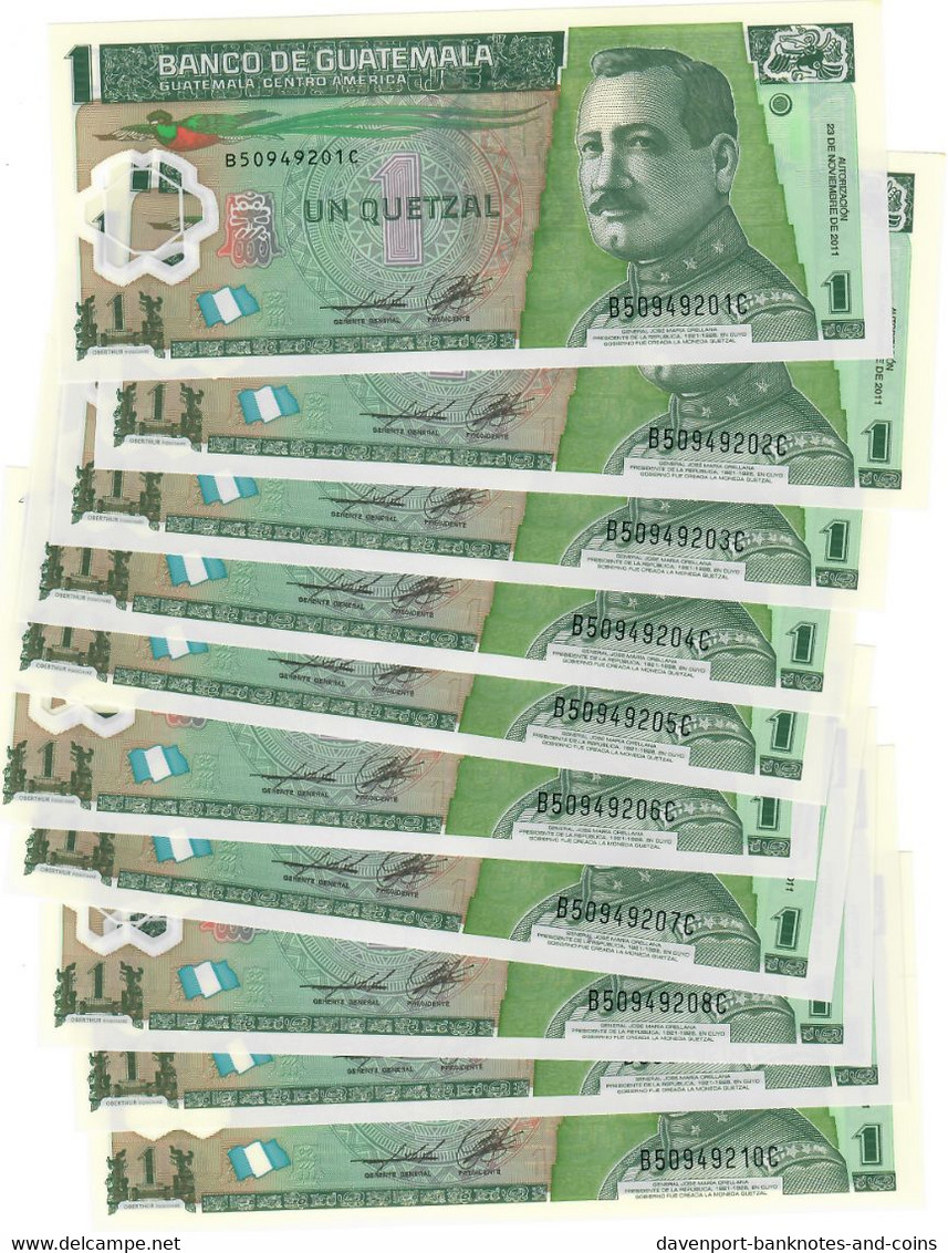 Guatemala 10x 1 Quetzal 2011 UNC - Guatemala