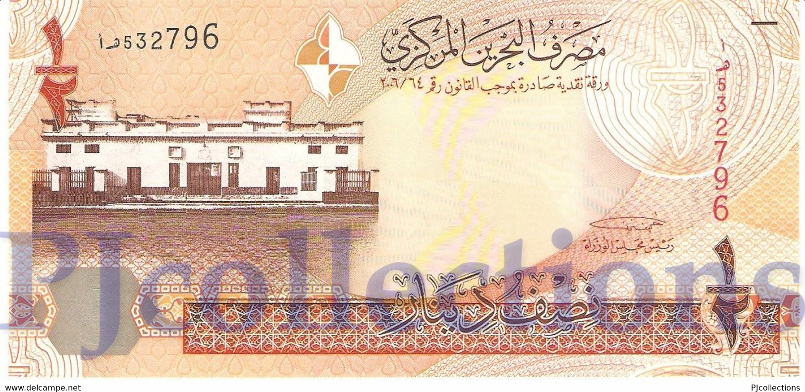 BAHRAIN 1/2 DINAR 2006 PICK 25 UNC - Bahreïn