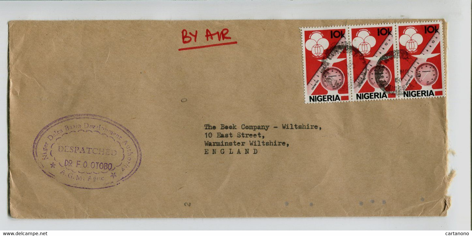 NIGERIA  - Affranchissement Multiple Sur Lettre - - Nigeria (1961-...)