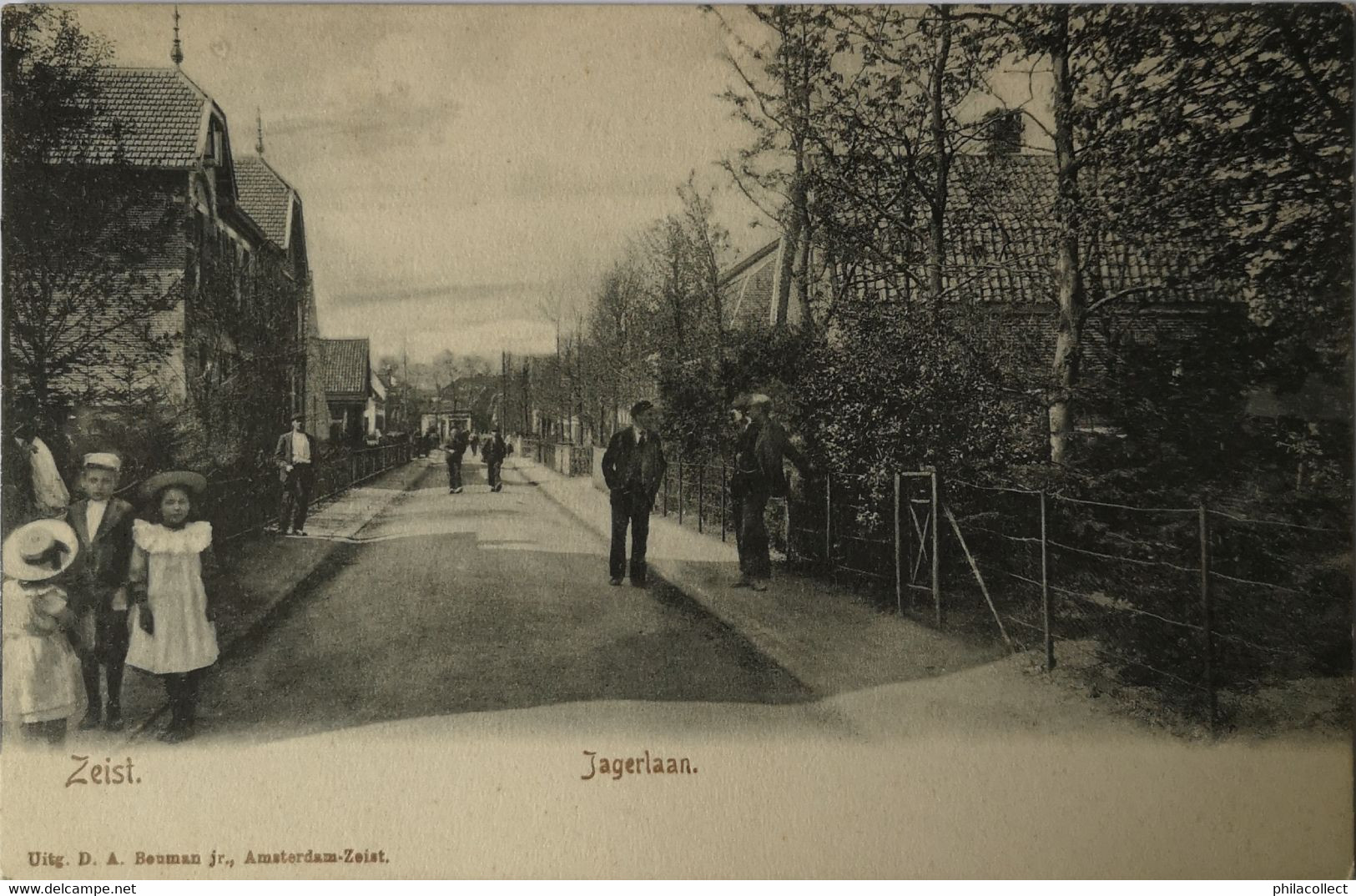 Zeist // Jagerlaan Ca 1900 Topkaart - Zeist