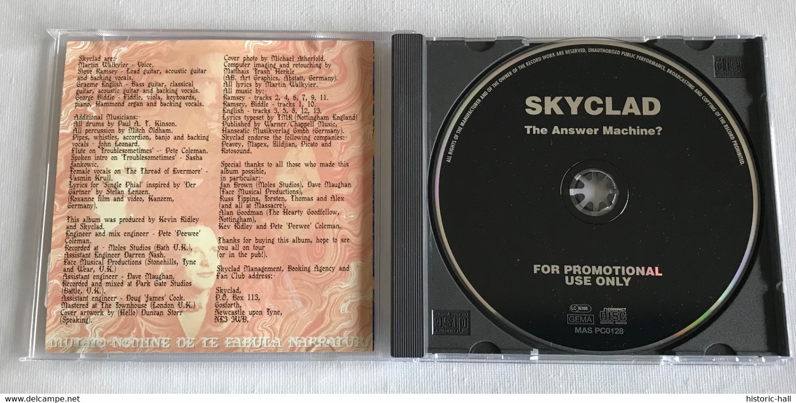 SKYCLAD - The Answer Machine ? - PROMO CD - 1997 - GERMAN Press - Hard Rock & Metal