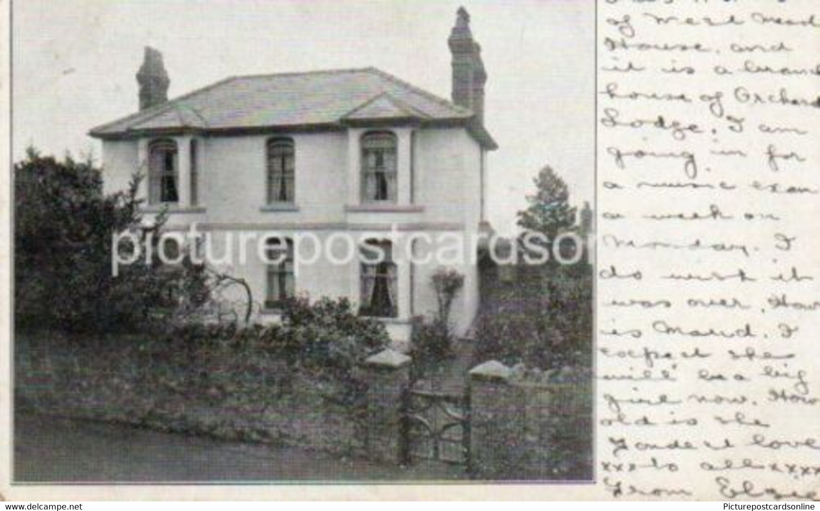 WEST MEAD? HOUSE PART OF ORCHARD LODGE BW POSTCARD MALVERN WORCESTERSHIRE RARE - Malvern