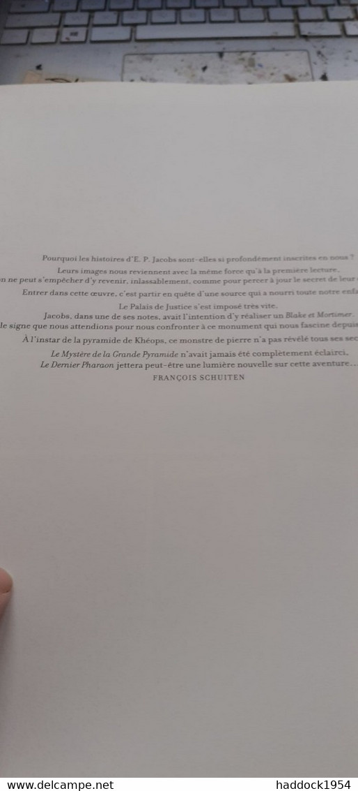 Le Dernier Pharaon BLAKE Et MORTIMER SCHUITEN VAN DORMAEL GUNZIG DURIEUX Blake Et Mortimer 2019 - Blake Et Mortimer