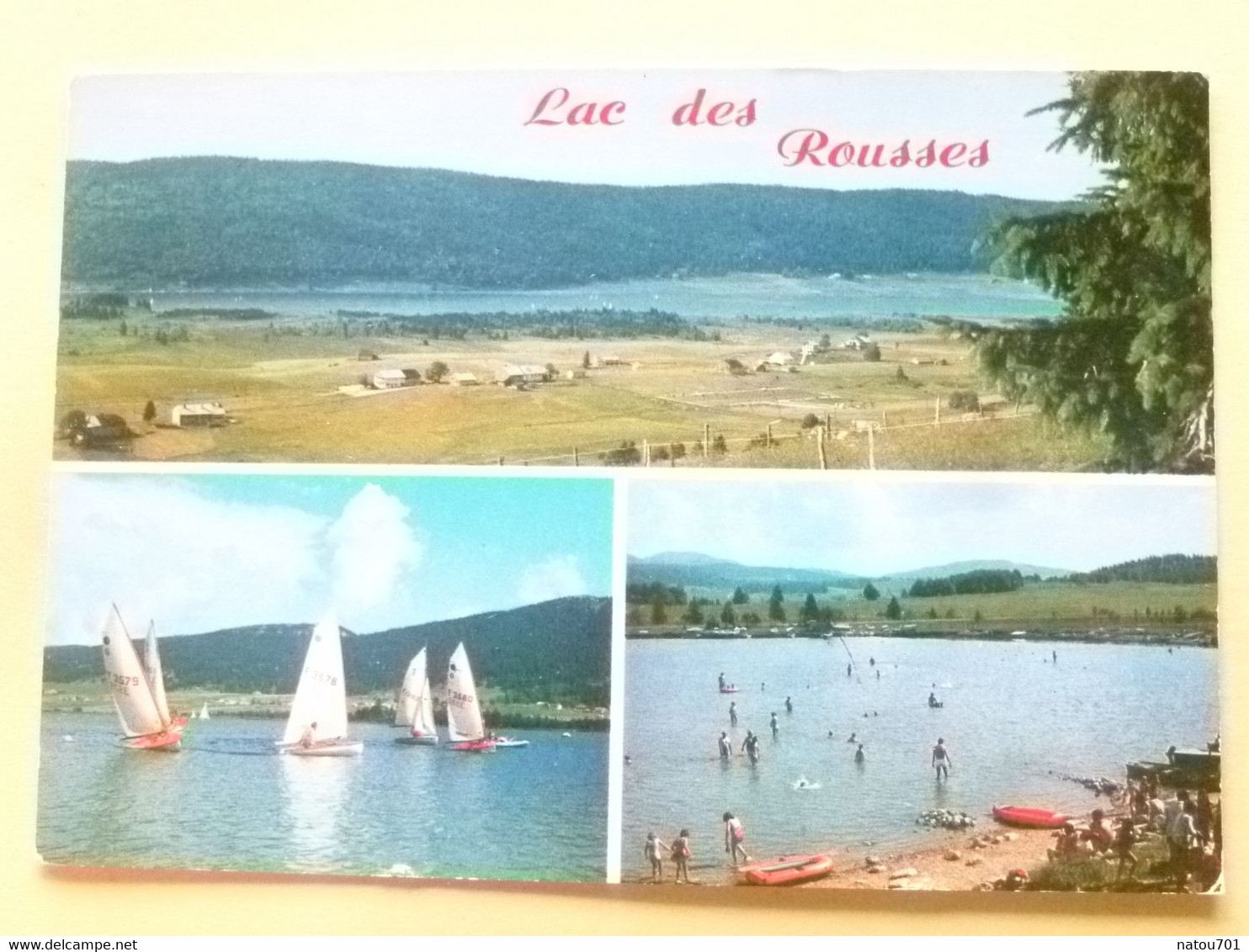 V11-39-25-cpm--jura-les Rousses Le Lac Des Roussesvoiliers Plage Le Risoux - Beaufort