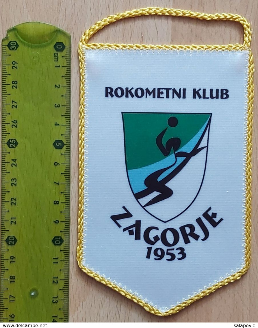 RK Gen I Zagorje 1953 Slovenia Handball Club  PENNANT, SPORTS FLAG ZS 5/9 - Handball