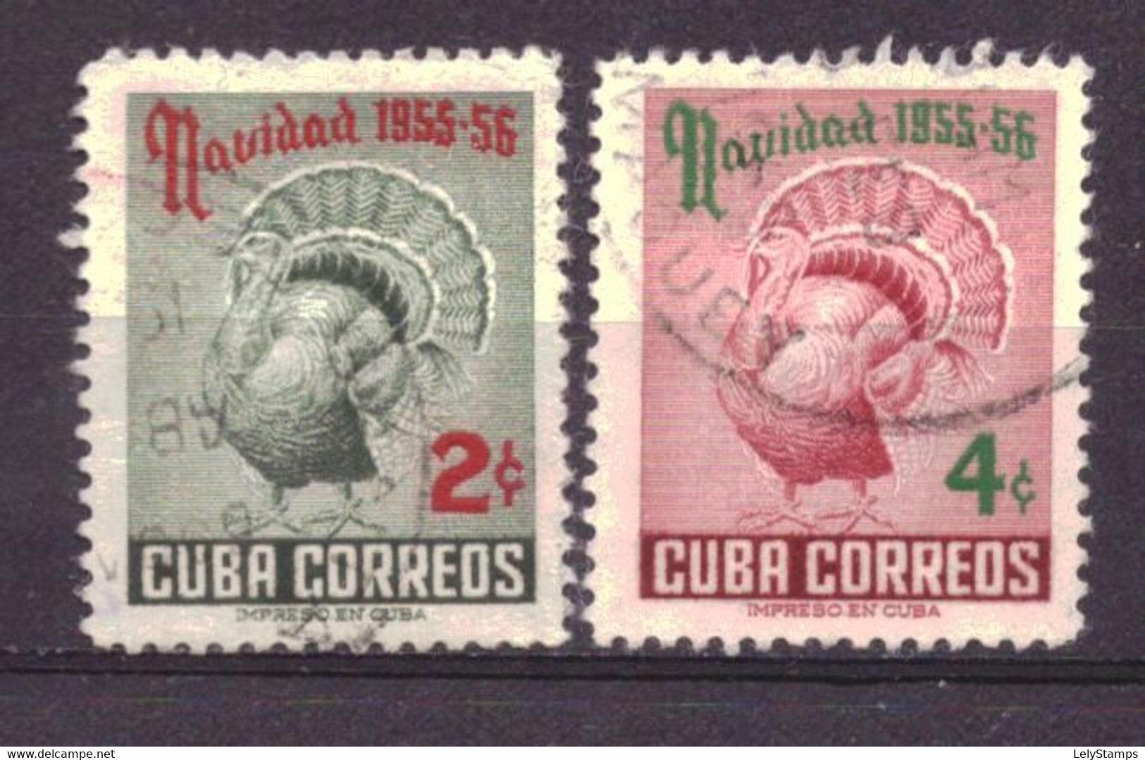 Cuba 477 & 478 Used Birds Animals Nature (1955) - Gebraucht