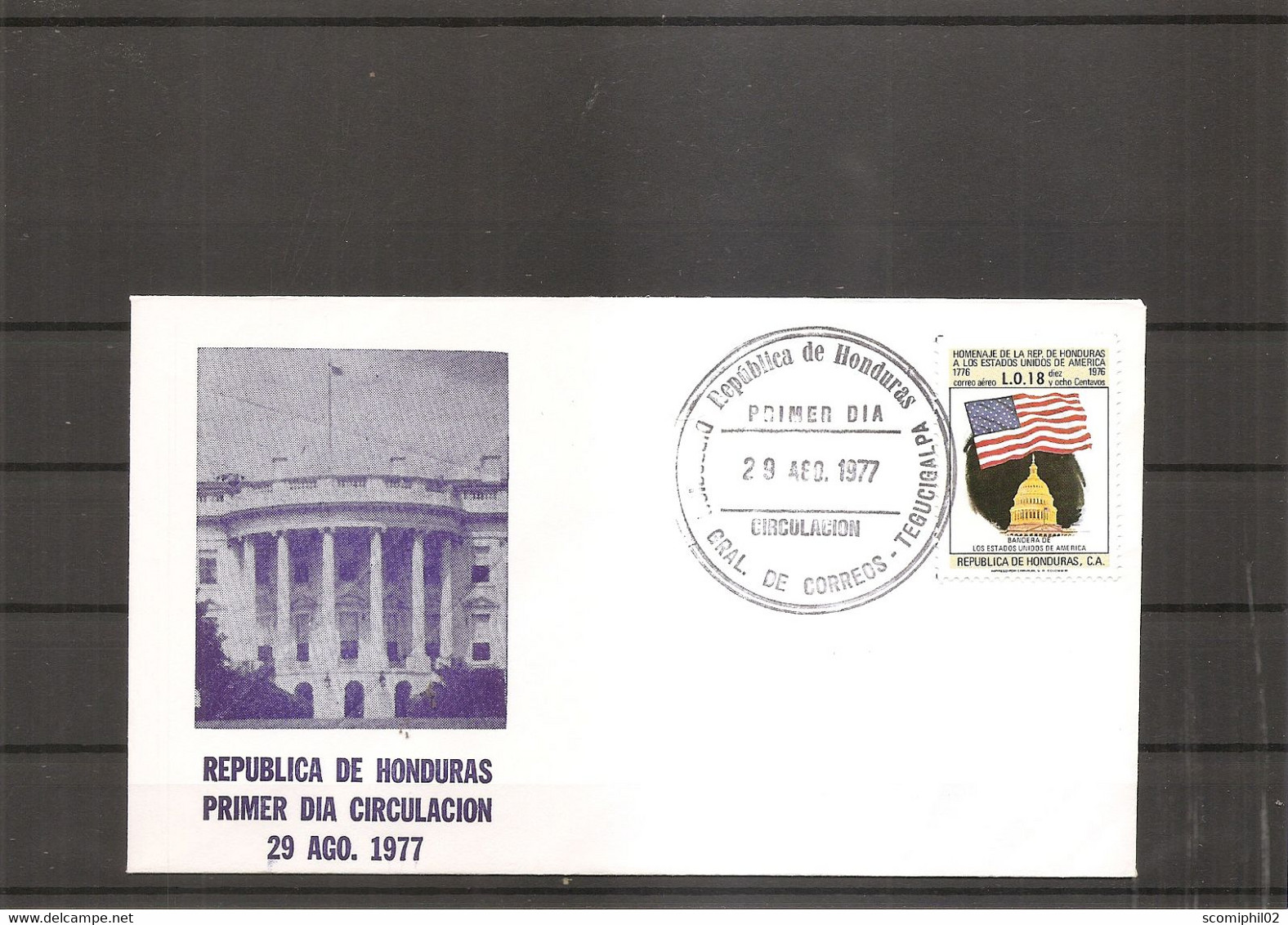 Drapeaux ( FDC Du Honduras De 1977 à Voir) - Covers