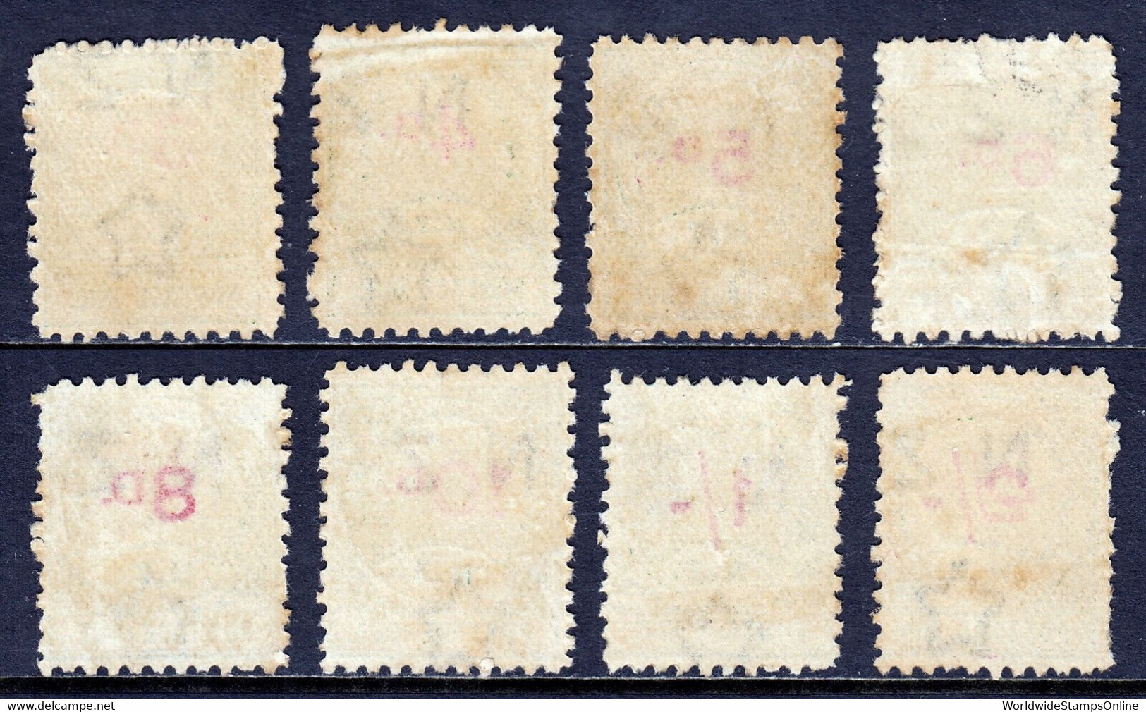 NEW ZEALAND — SCOTT J4//J11 — 1899 3d To 2/- POSTAGE DUES — MH — SCV $802 - Nuovi