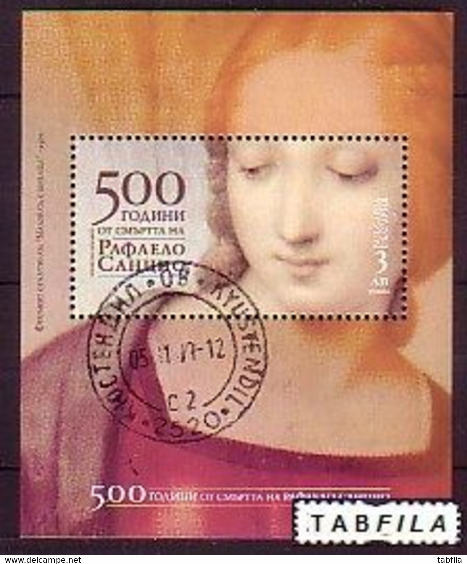 BULGARIA - 2020 - 500 Years Since The Death Of Raffaello Santi - Bl  Used (O) - Used Stamps