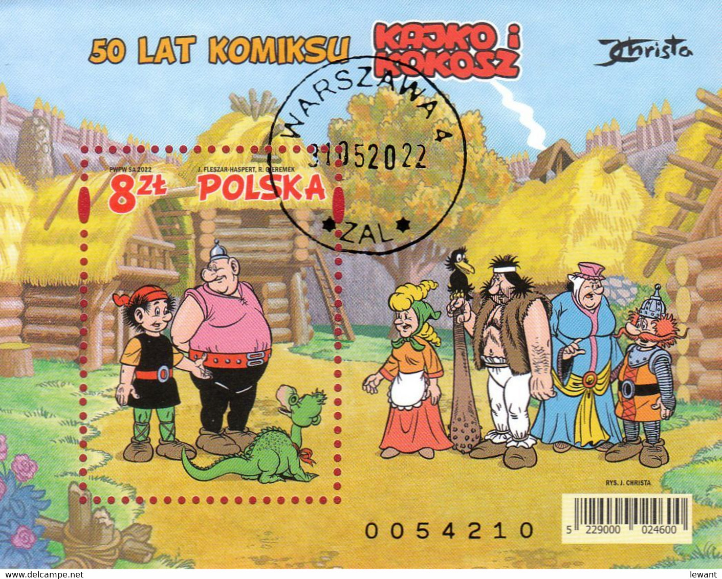 M 2022.05.31. 50 Years Of Kajko And Kokosz Comics - Block Used - Used Stamps