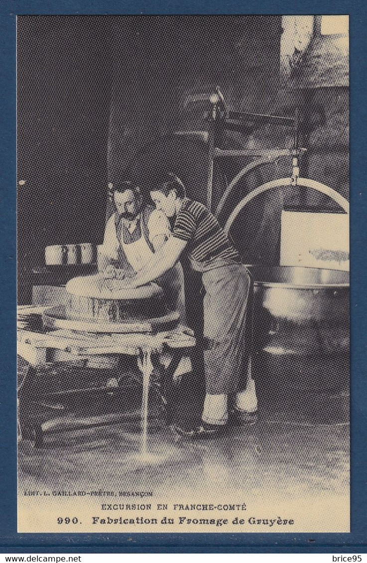 France - Carte Postale - CPA - Fabrication Du Fromage De Gruyère - Excursion En Franche Comté - Franche-Comté