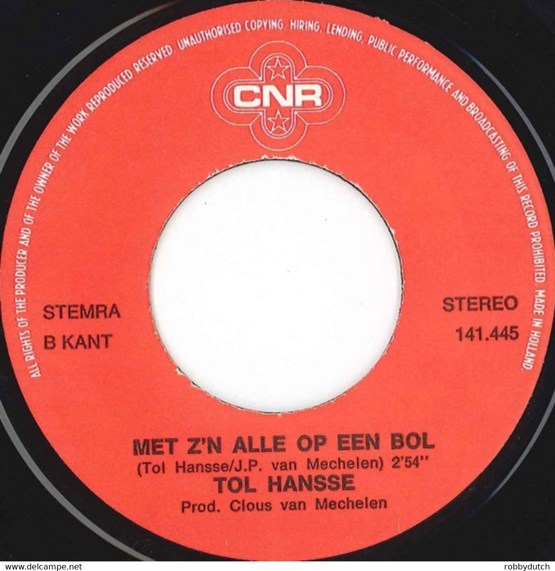 * 7" * TOL HANSSE - BIG CITY (Holland 1978) - Autres - Musique Néerlandaise