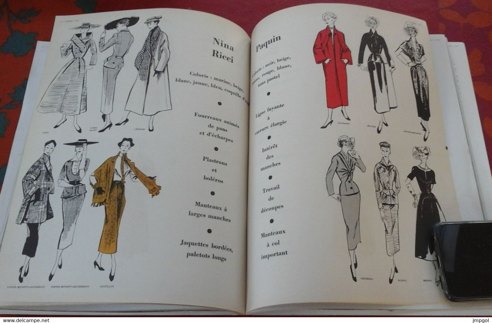 La Femme Chic n°454 1953 Collections d'été de Paris 250 Modèles Grands Couturiers Givenchy Nina Ricci Schiaparelli...