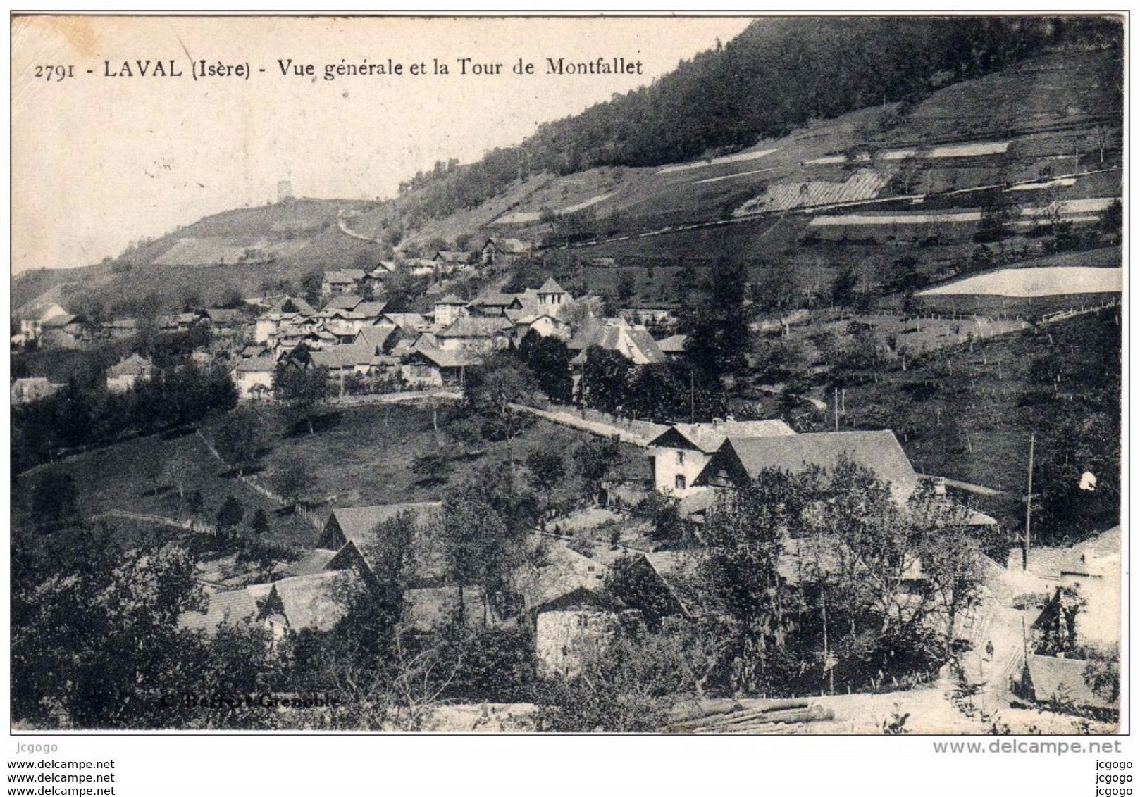 LAVAL-Vue Générale Et La Tour De Montfallet-  Carte écrite En 1928. 2 Scans  TBE - Laval