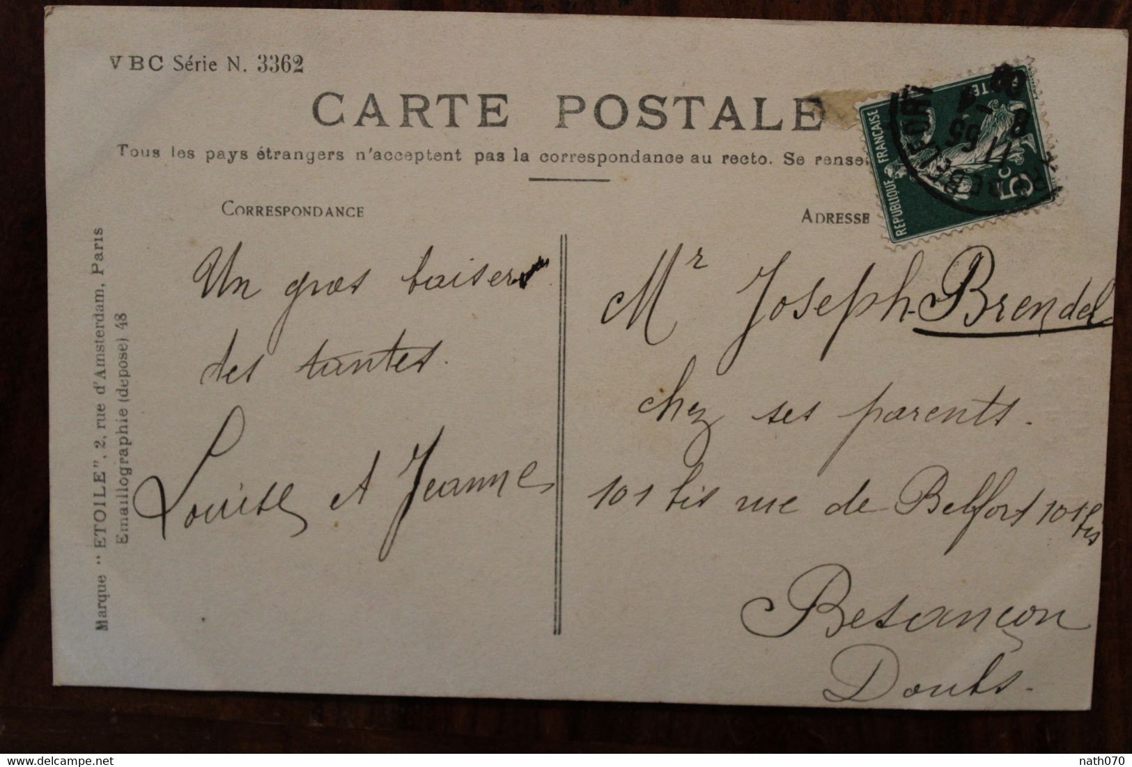 Ak CPA 1908 Mère Enfant  Emaillographie - Muttertag