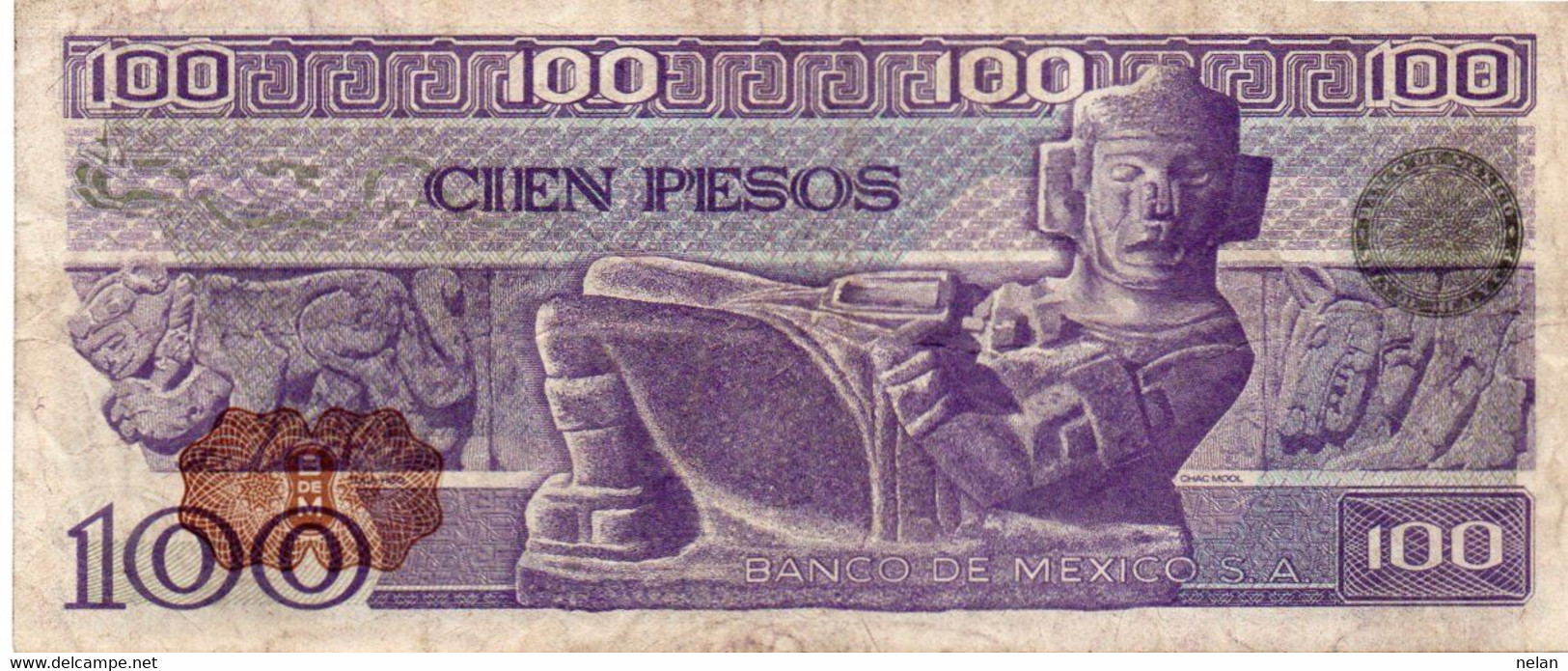 MEXICO 100 PESOS  1981  P-74a.49 CIRC. - Mexique