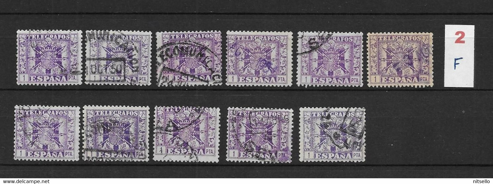 LOTE 2242  ///   ESPAÑA TELEGRAFOS 1940-1942  EDIFIL Nº: 82 ESTUDIO COLOR Y MATASELLOS   ¡¡¡ OFERTA - LIQUIDATION !!! - Telegraph