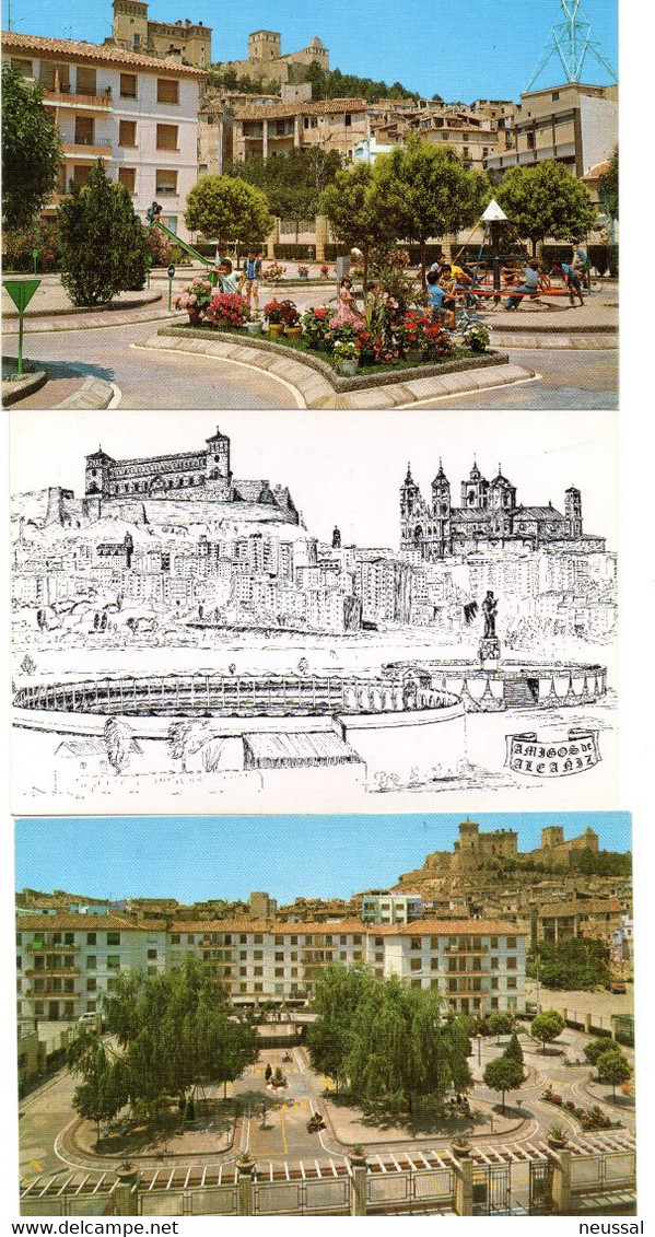 5 Postales Matasello De Exfilina 93 Alcañiz - Teruel