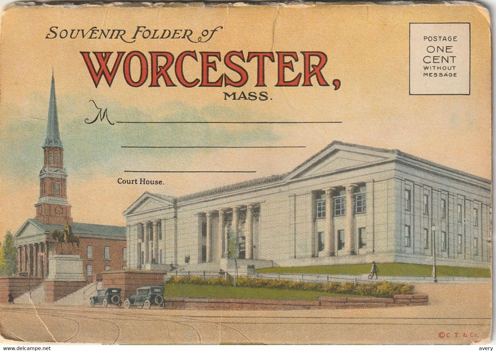 Souvenir Folder Of Worcester, Massachusetts - Worcester