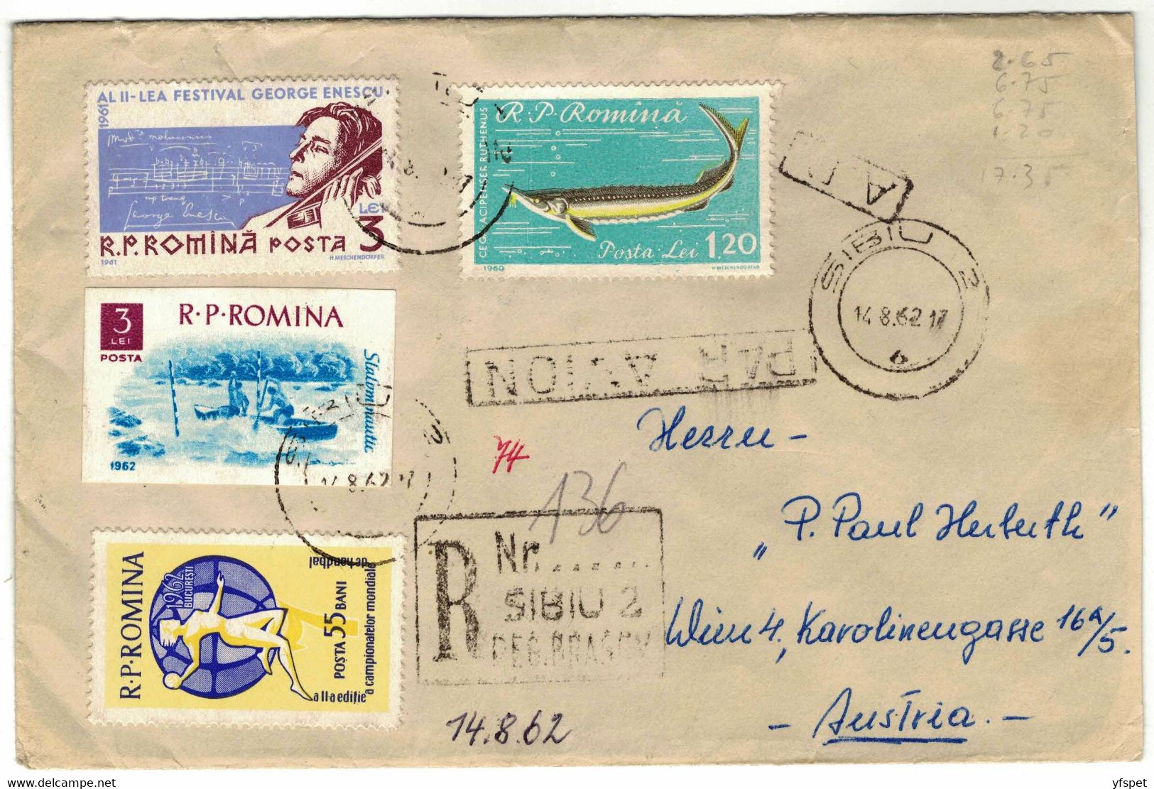 Registered Cover , 1962 - Variedades Y Curiosidades