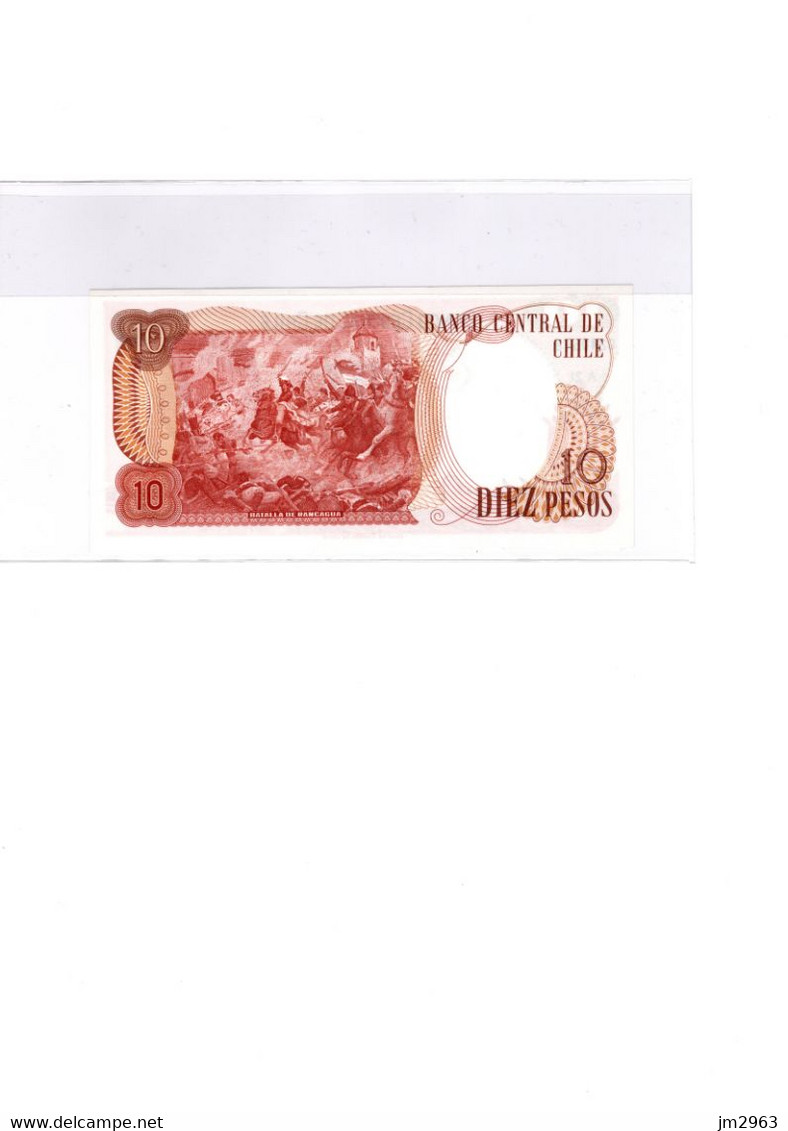 CHILI 10 Pesos 1975 UNC A21- 0240543 - Chili