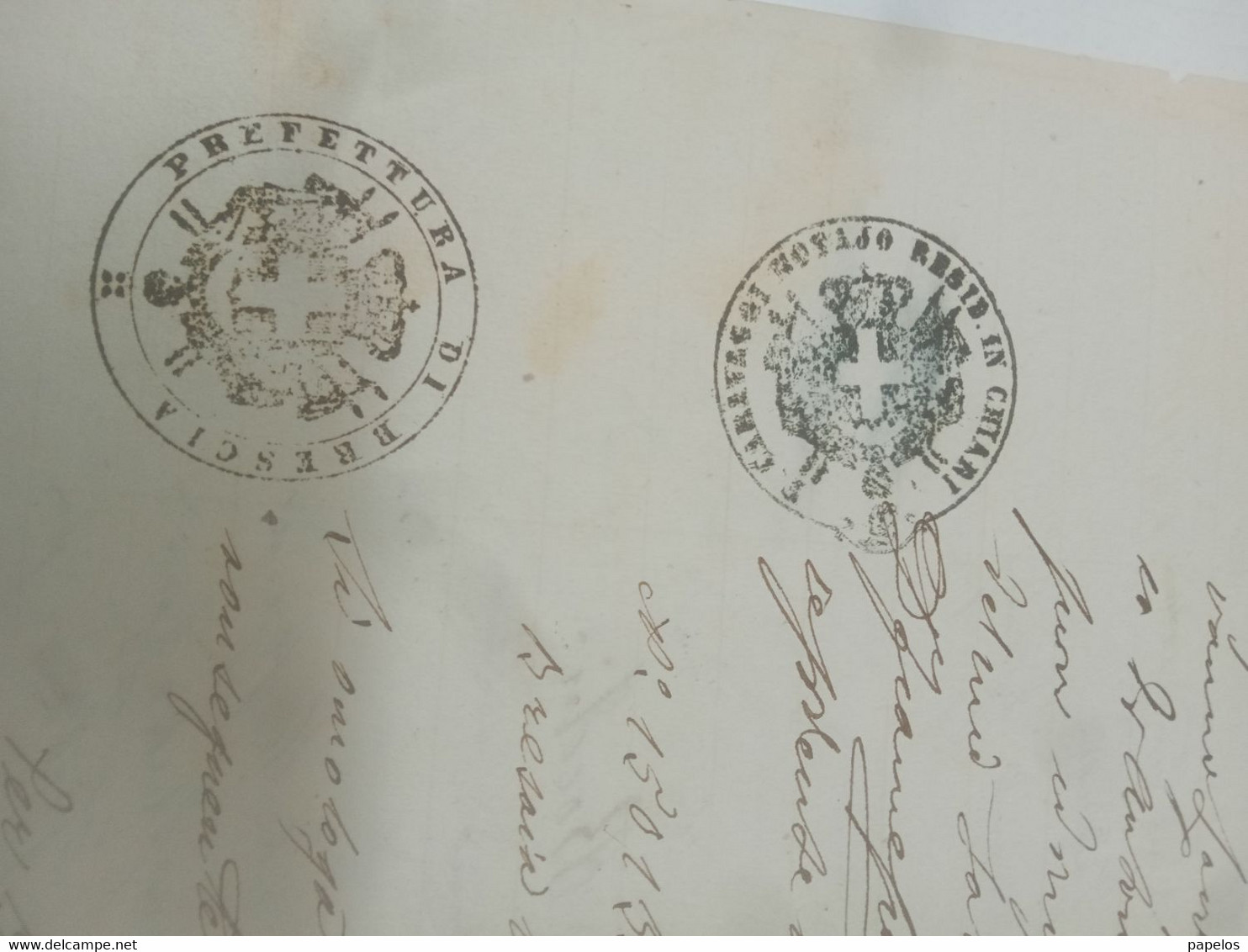 1868 CHIARI BRESCIA - Revenue Stamps