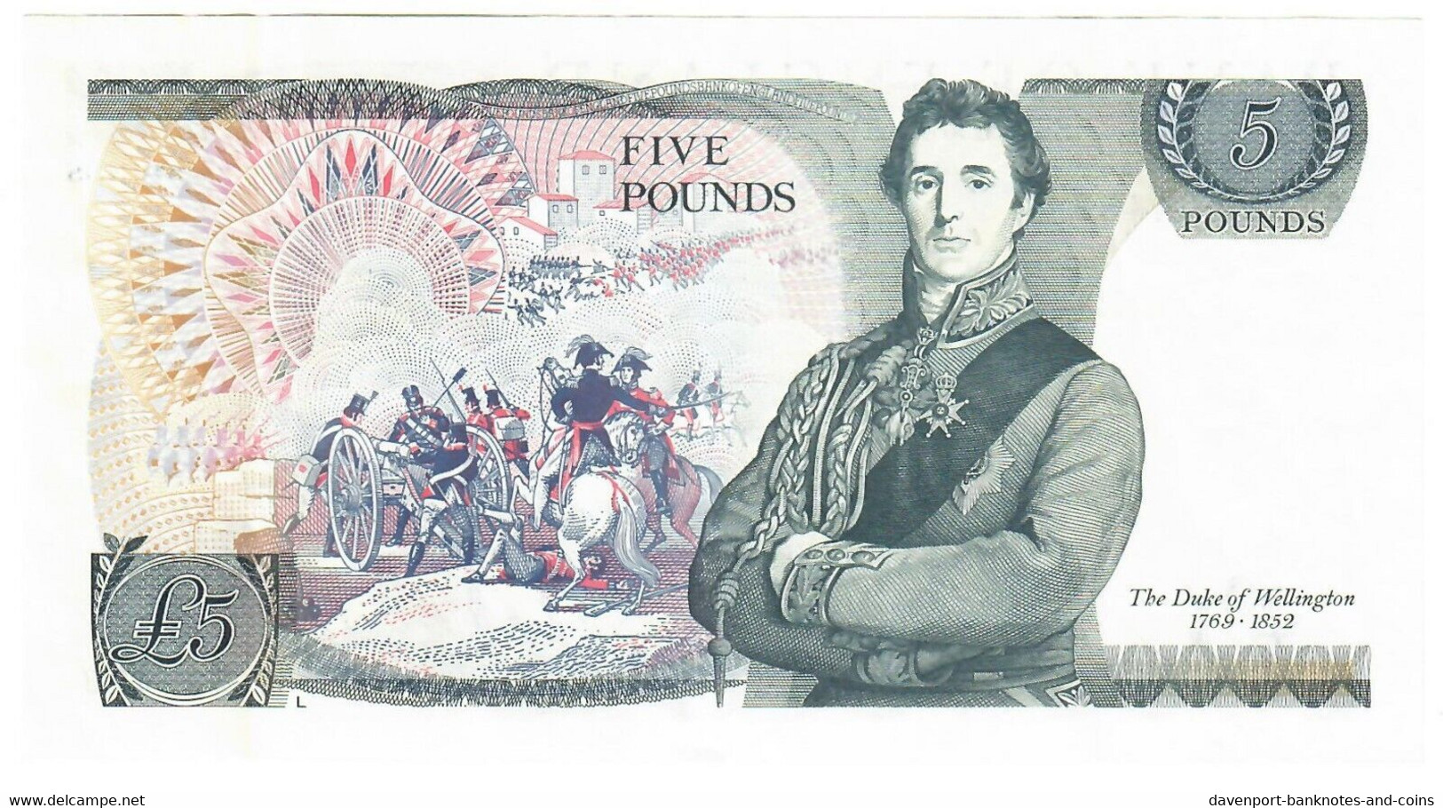 England United Kingdom 5 Pounds 1980 EF "Somerset" L - 5 Pounds