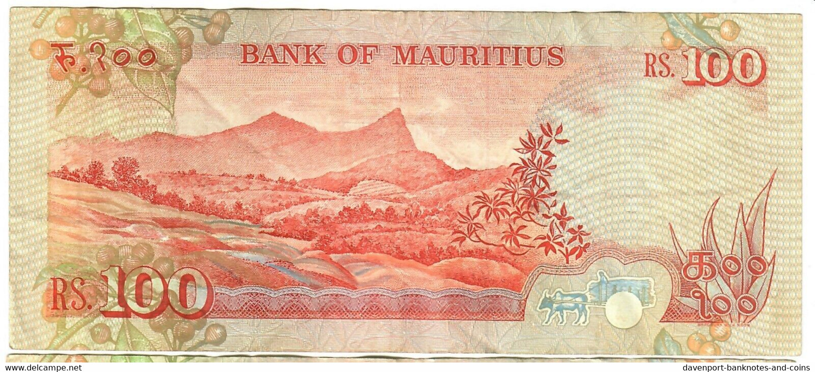 Mauritius 100 Rupees 1986 VF - Maurice