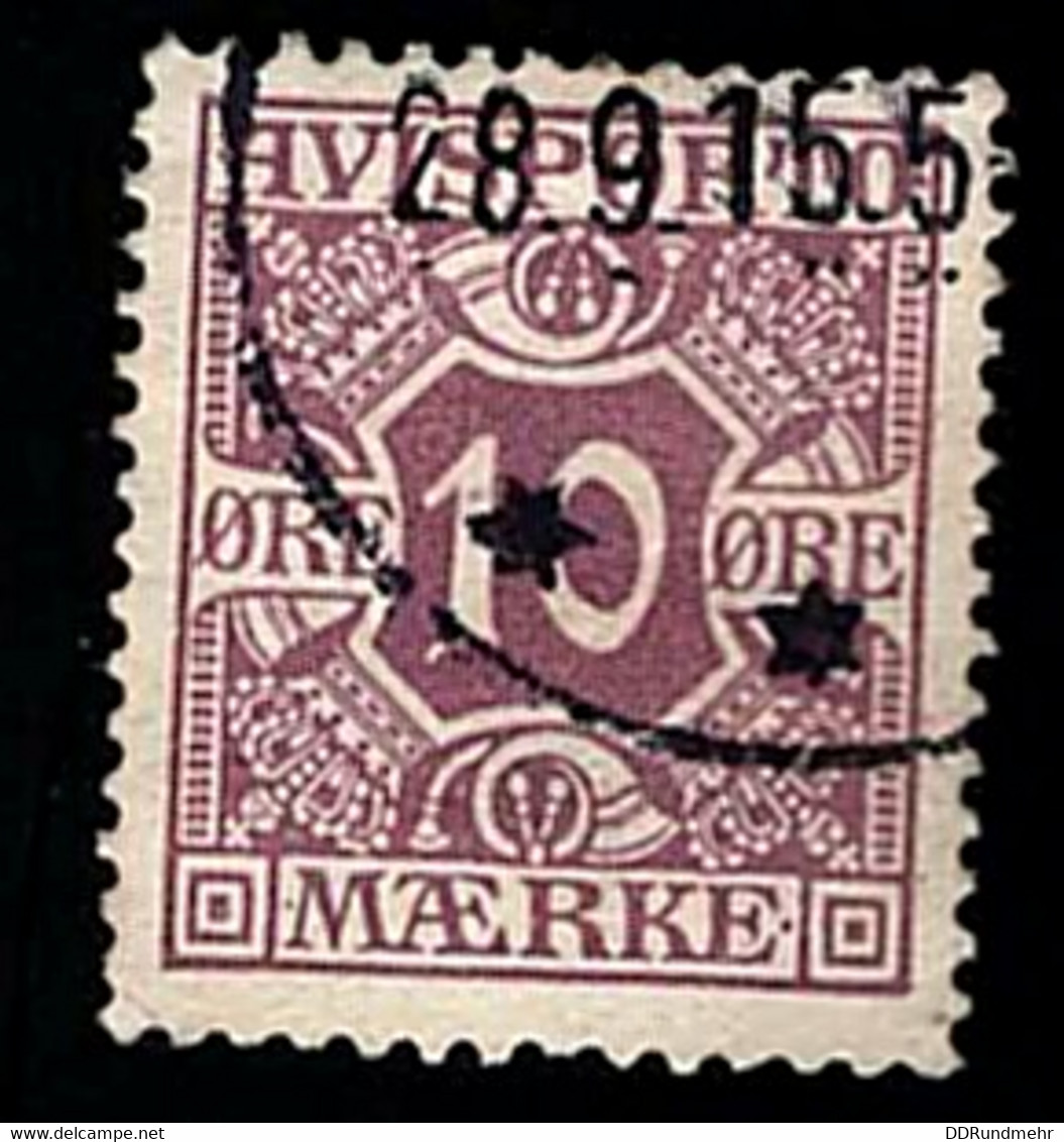 1914 Avisporto Zeitung Michel DK V4Y Stamp Number DK P15 Yvert Et Tellier DK J15 Stanley Gibbons DK N189 Used - Used Stamps