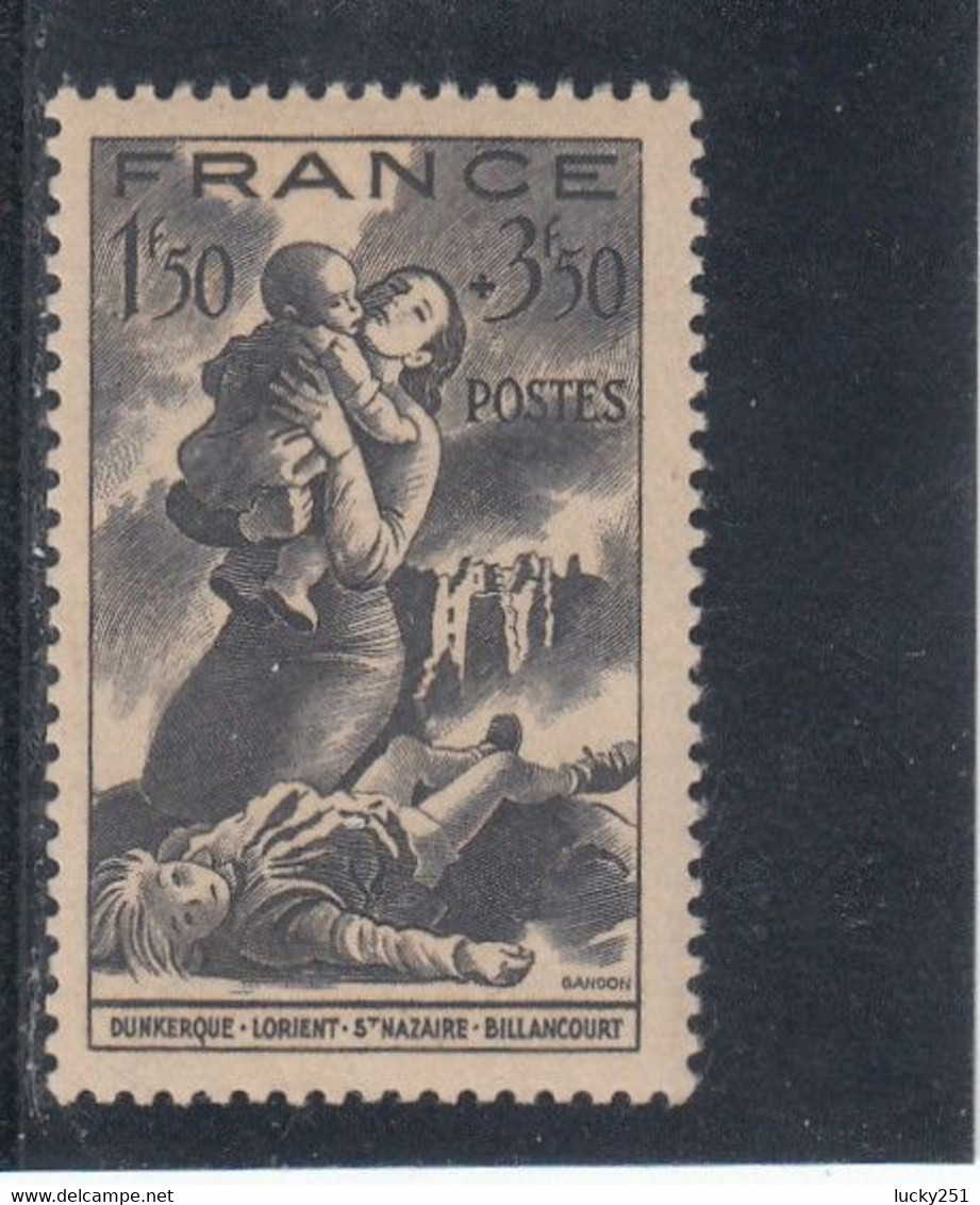 France - Année 1943 - Neuf** - N°YT 584** - Au Profit Du Secours National - Unused Stamps