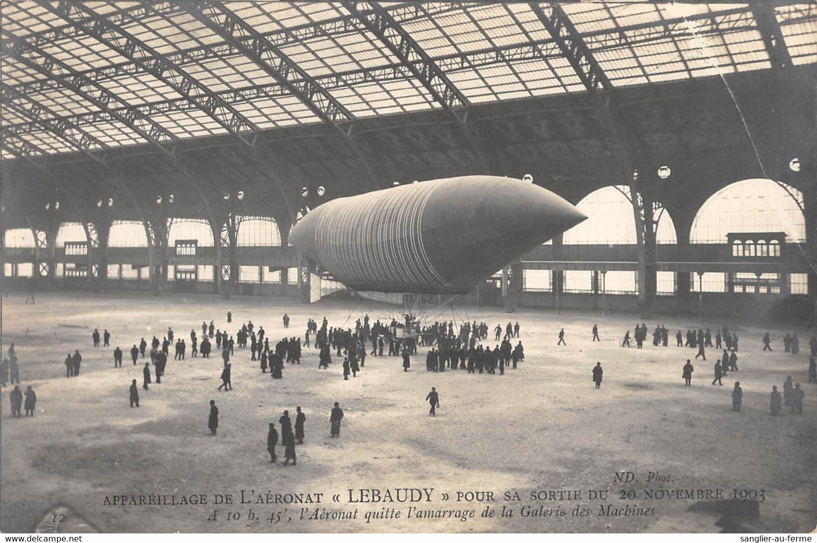 CPA AVIATION / APPAREILLAGE DE L'AERONAT / LEBAUDY / 1903 / BALLON DIRIGEABLE - Dirigeables