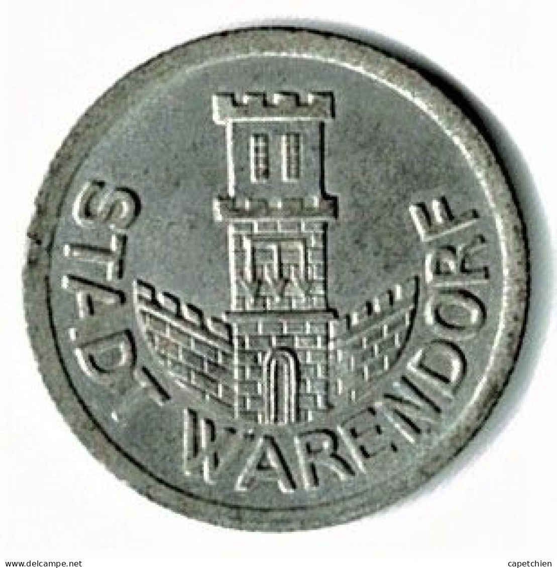 ALLEMAGNE / NOTGELD / STADT WARENDORF/ 1/2 MARK ./ 1920 / FER / 23.8  Mm / ETAT SUP / 575.10 - Otros & Sin Clasificación