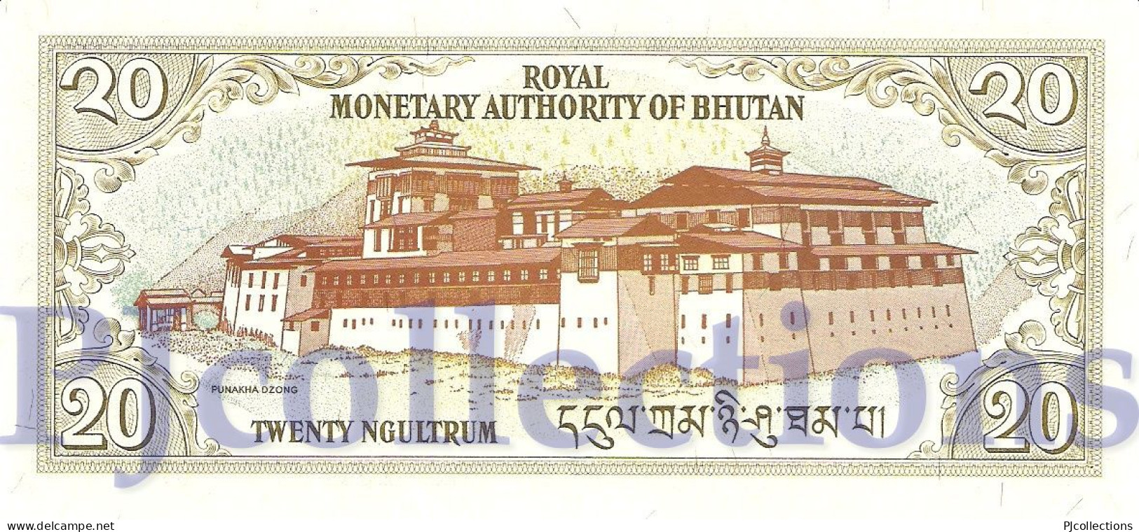 BHUTAN 20 NGULTRUM 2000 PICK 23 UNC - Bhutan