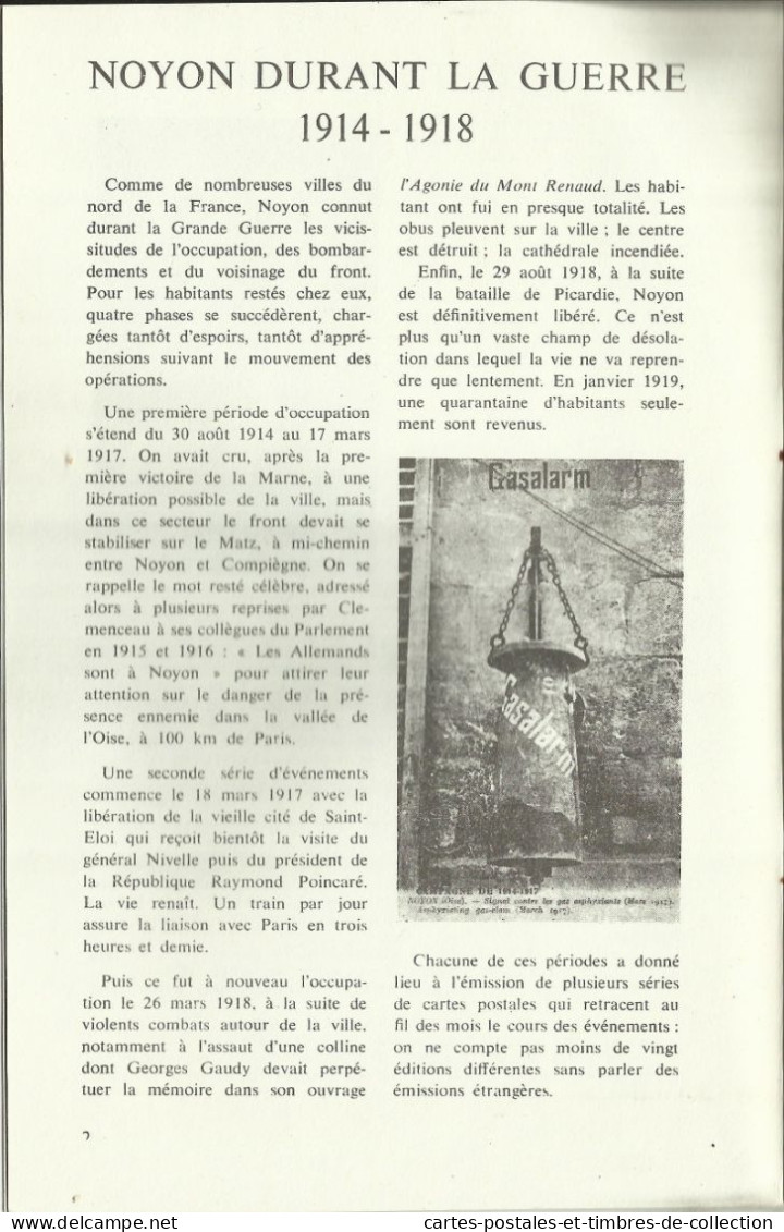 LE CARTOPHILE N°19 , Décembre 1970 , NOYON DURANT LA GUERRE 1914-1918 , MONT DE PIETE , SCULPTOCHROMIE , Etc... - French