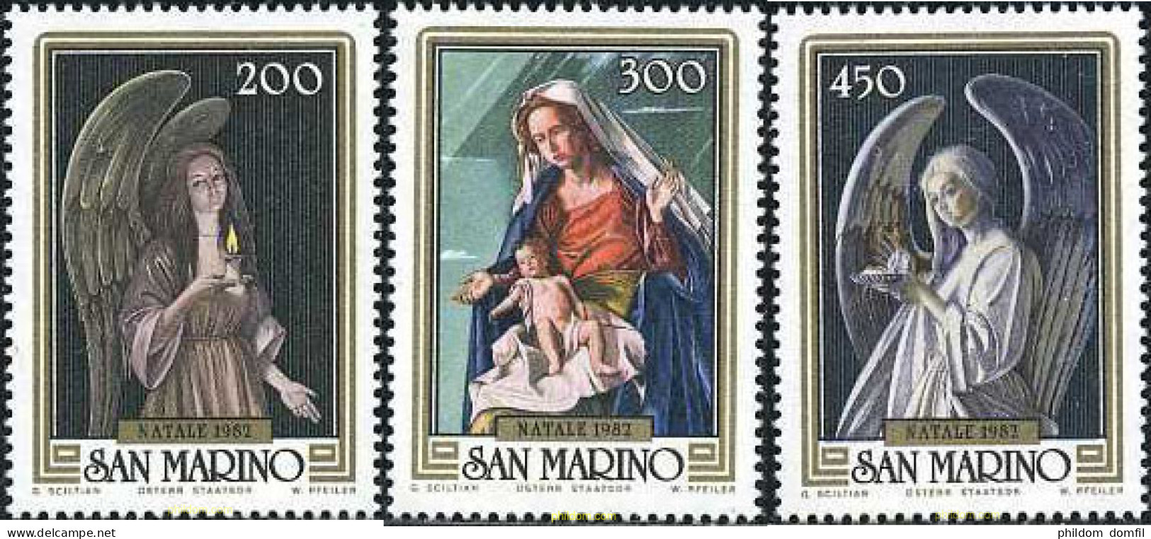 141181 MNH SAN MARINO 1982 NAVIDAD - Gebraucht