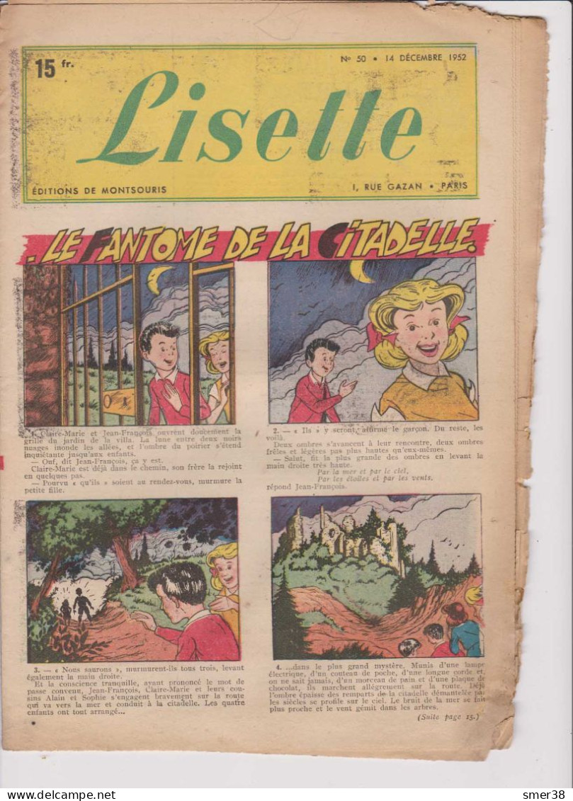 Lisette - Journal Des Fillettes  - 1952  - N°50   14/12/1952 - Lisette