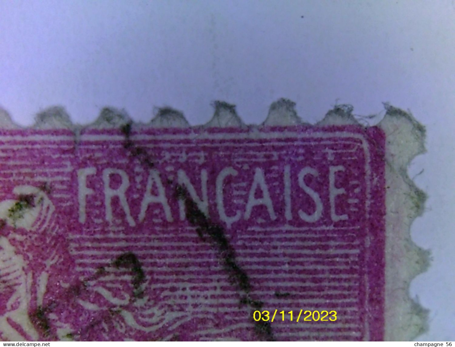VARIETES FRANCE 1924 N° 202  SEMEUSE LIGNEE OBLITEREE - Oblitérés