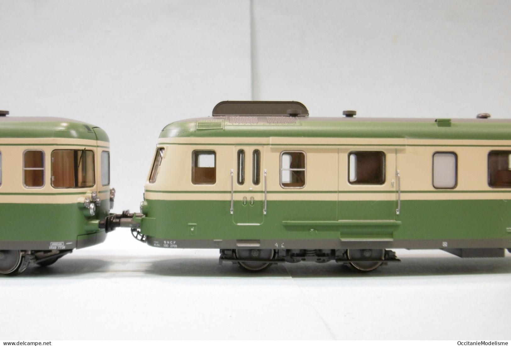 Jouef - AUTORAIL RGP II X 2709 X 2700 vert et crème ép. IV SNCF réf. HJ2386 Neuf NBO HO 1/87